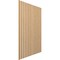 Ekena Millwork 94H x 1/4T Adjustable Wood Slat Wall Panel Kit w/ 3W Slats, Maple contains 15 Slats SWW60X94X0250MA - alternate 2